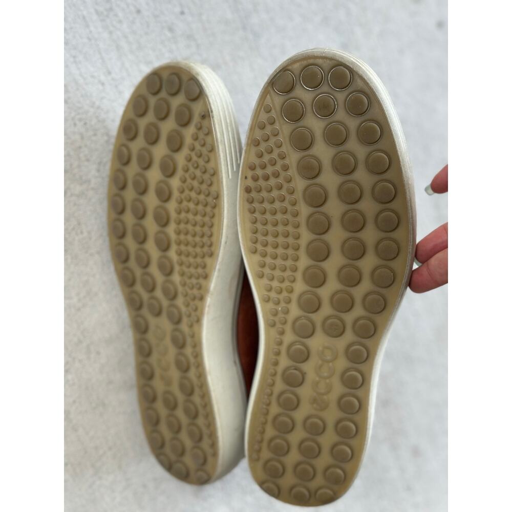 Ecco Soft 7 Sleek Scandinavian Design Men’s 7 Brown Leather Sneaker Shoe Comfort - Picture 6 of 7